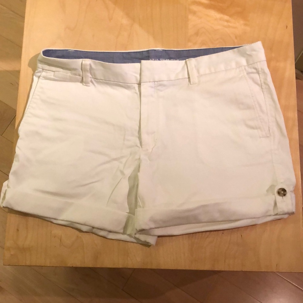 Banana Republic shorts, white, Chino, size 12